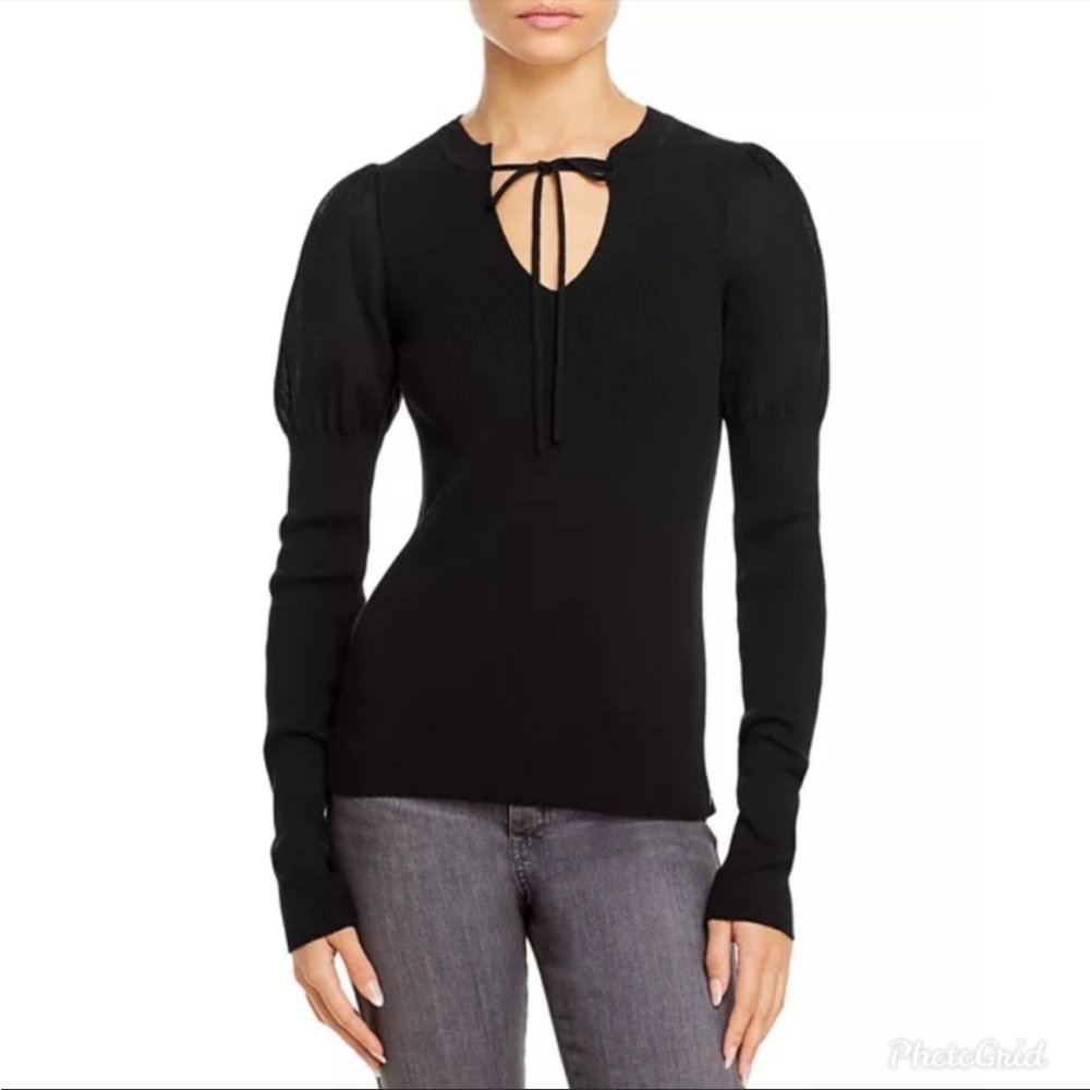 Rebecca Taylor - EUC Ruffle Ribbed Pullover,  XS